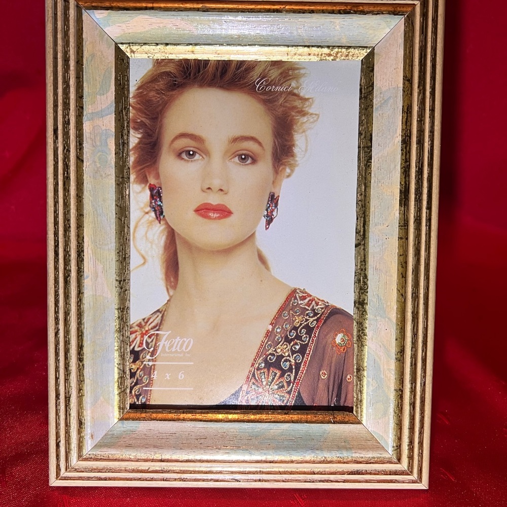 Fetco Gold and Brown Picture Frame